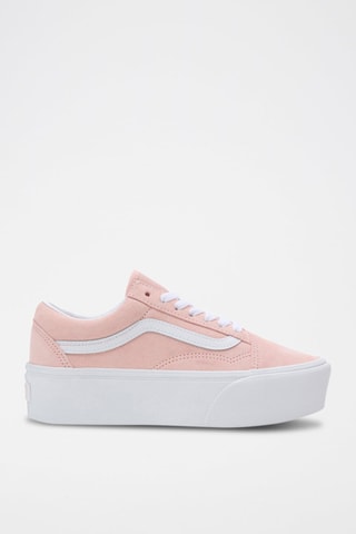 Leren Platform Sneakers Old Skool Stackform - Roze