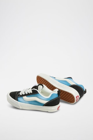 Leren Sneakers Knu Skool - Zwart en lichtblauw