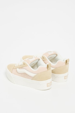 Nubuck Platform Sneakers Knu Stack - Beige en Roze