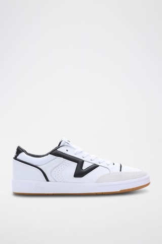 Leren Sneakers Lowland - Wit en Zwart