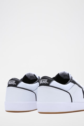 Leren Sneakers Lowland - Wit en Zwart