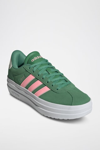 Leren Platform Sneakers VL Court Bold - Groen
