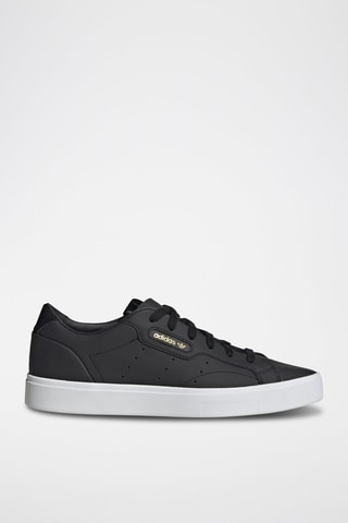 Leren Sneakers Sleek Zwart