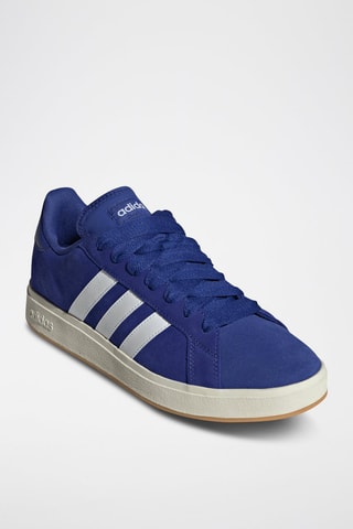 Nubuck Sneakers Grand Court Base - Donkerblauw