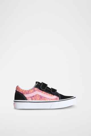 Leren Sneakers Old Skool V - Roze en Zwart