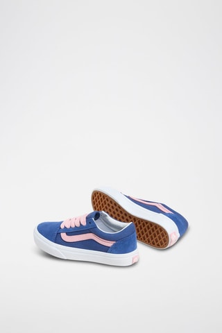 Nubuck Sneakers Old Skool - Kobaltblauw en roze
