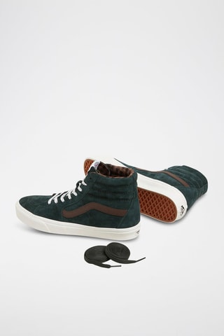 Hoge Leren Sneakers Sk8-Hi - Donkergroen