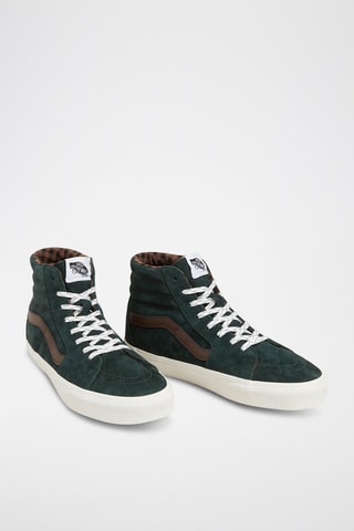 Hoge Leren Sneakers Sk8-Hi - Donkergroen