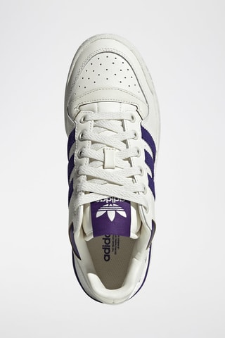 Leren Basketbalschoenen Forum Bold - Wit en Paars