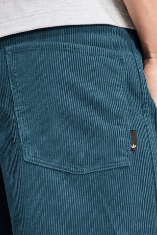 Wijde Velours Broek Originals 90s - Pauwblauw