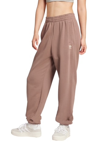 Wijde Joggingbroek Hoge Taille Essentials - Taupe