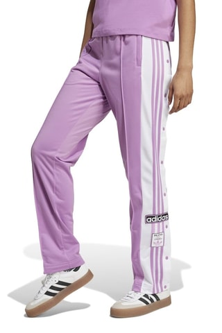 Oversized Broek met Hoge Taille Adibreak - Paars