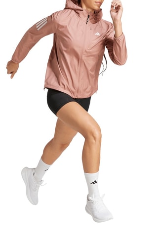 Runningjasje met Capuchon Own the Run- Poederroze