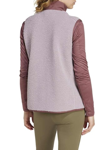 Mouwloos Fleece Wandeljasje Terrex Xploric - Beige