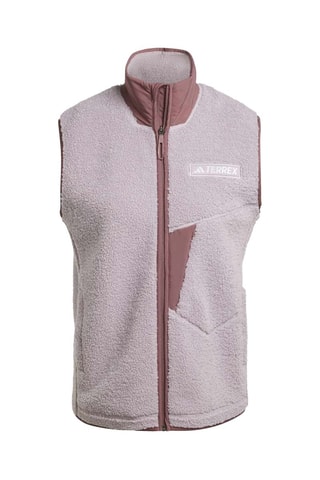 Mouwloos Fleece Wandeljasje Terrex Xploric - Beige