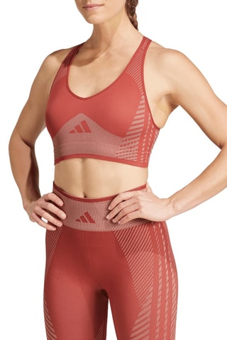 Sportbeha Aeroknit - Koraalrood