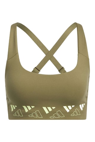 Push-up Sportbeha Pwi Ms Logo - Olijfgroen 