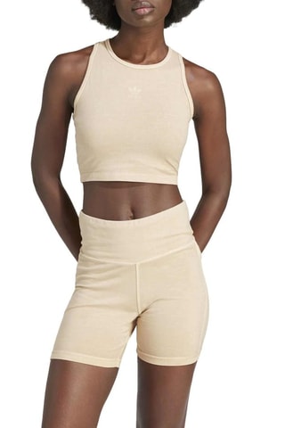 Crop top zonder mouwen Trefoil Essentials - Beige