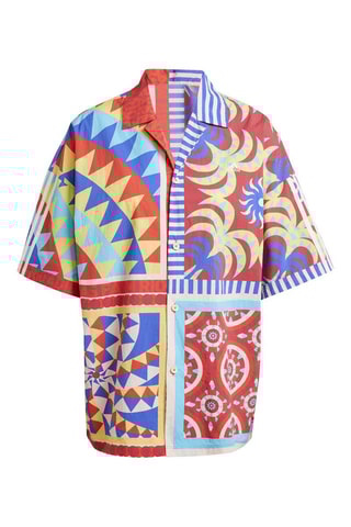 Blouse x FARM Rio - Rood en Blauw