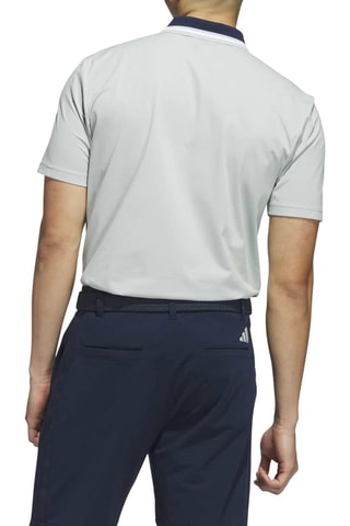 Golfpolo Beyond Twistknit - Lichtgrijs