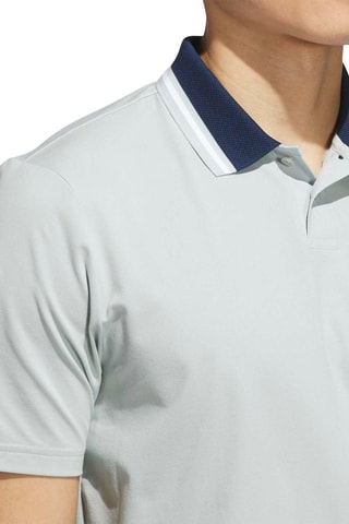 Golfpolo Beyond Twistknit - Lichtgrijs