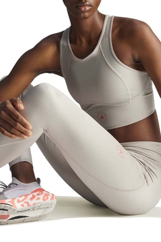 Trainingslegging Hoge Taille Adidas by Stella McCartney TruePurpose Shine - Grijs