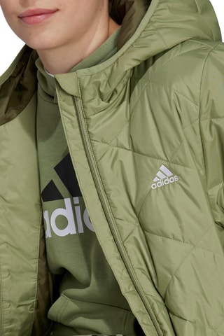 Opvouwbare gewatteerde jas met capuchon - Kaki