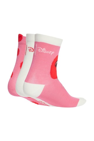 3 Paar Sportsokken Minnie Disney - Roze en Wit