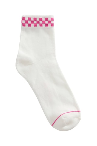 Sokken Peek-A-Check - Roze