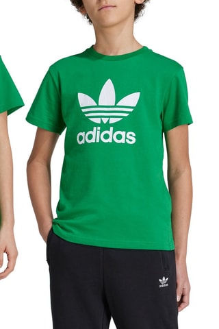 T-shirt Adicolor - Groen en Wit