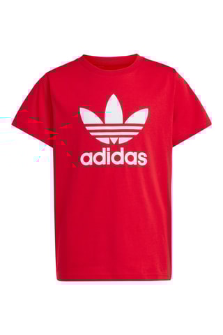 T-shirt Adicolor - Rood en Wit