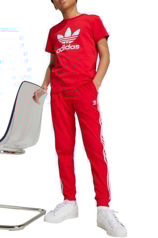 T-shirt Adicolor - Rood en Wit