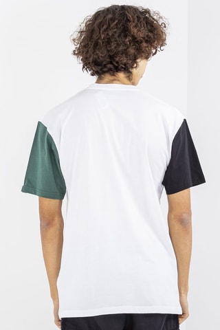 T-shirt Colorblock Varsity - Wit