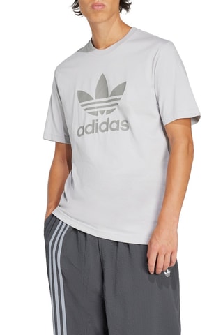 T-shirt Regular Adicolor Trefoil - Grijs