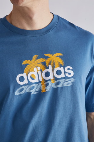T-shirt - Blauw - Adidas