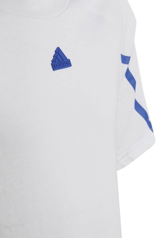 T-shirt Slim - Wit en Indigoblauw