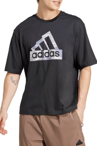 Wijd T-shirt Adiclub - Zwart