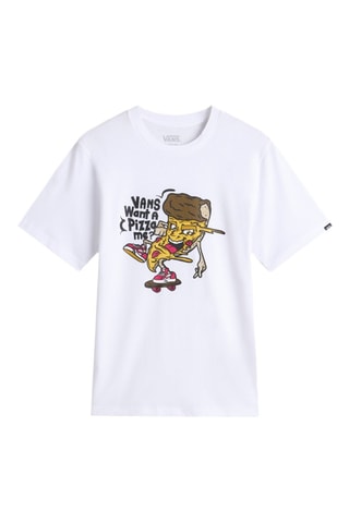 T-shirt Pizza me- Wit