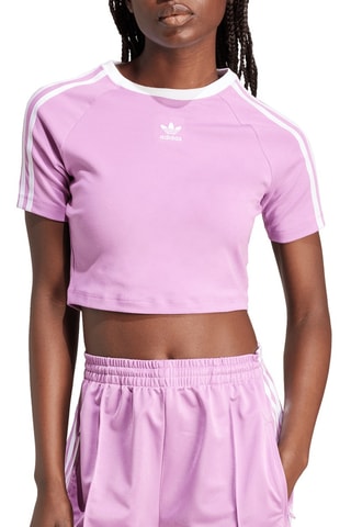 Cropped T-shirt - Paars