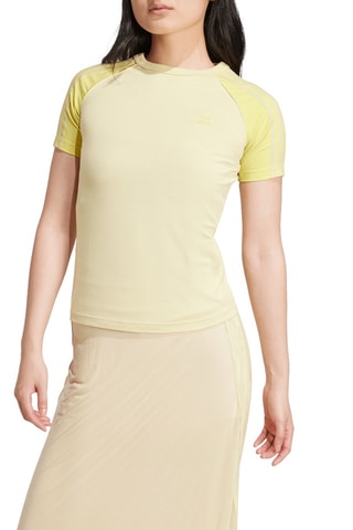 T-shirt Slim Fit Adicolor - Geel