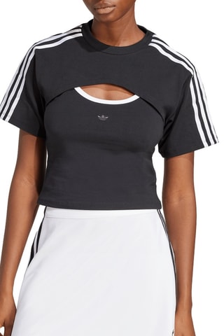 T-shirt Slim Fit - Zwart