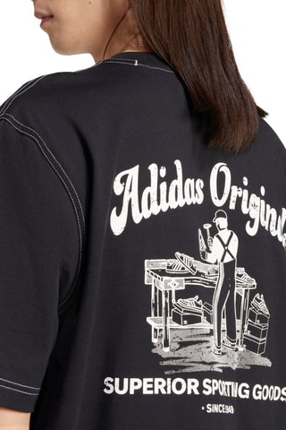 Wijd T-shirt Wabash - Zwart