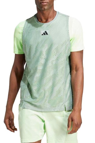 Tennisshirt Layering- Groen en Wit