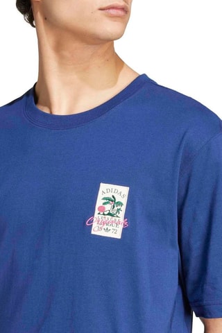 T-shirt MC 3 Oll Badge Tee - Blauw