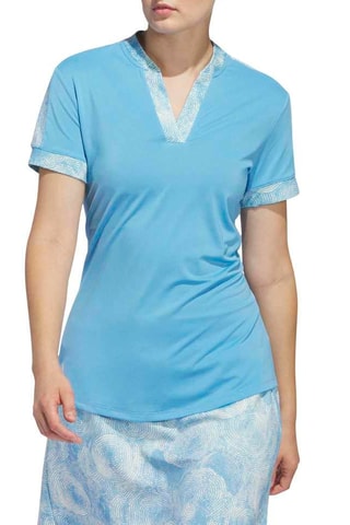 Golfshirt Ult C Prt - Lichtblauw