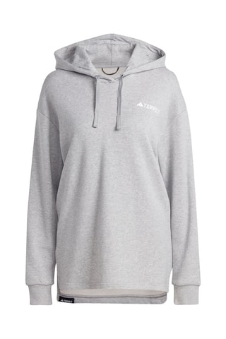 Biologisch Katoenen Sweater Terrex Logo - Gemêleerd Lichtgrijs