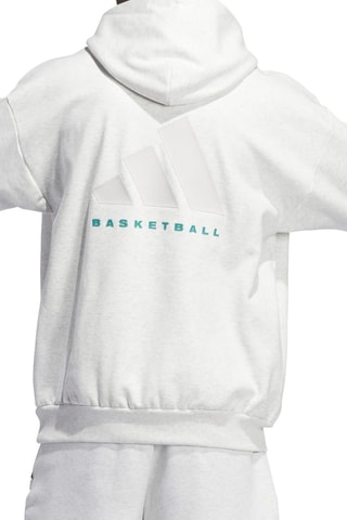 Basketbalsweater met Capuchon One FL - Lichtgrijs