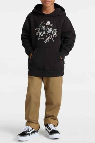 Fleece Sweater met Capuchon Shattered PO - Zwart