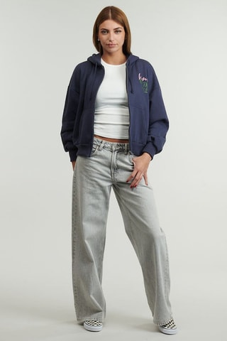 Sweater met Capuchon Ladywall Retro - Donkerblauw