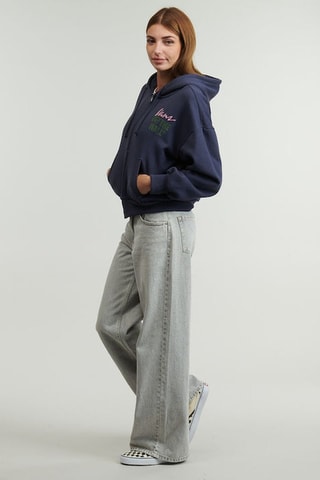 Sweater met Capuchon Ladywall Retro - Donkerblauw